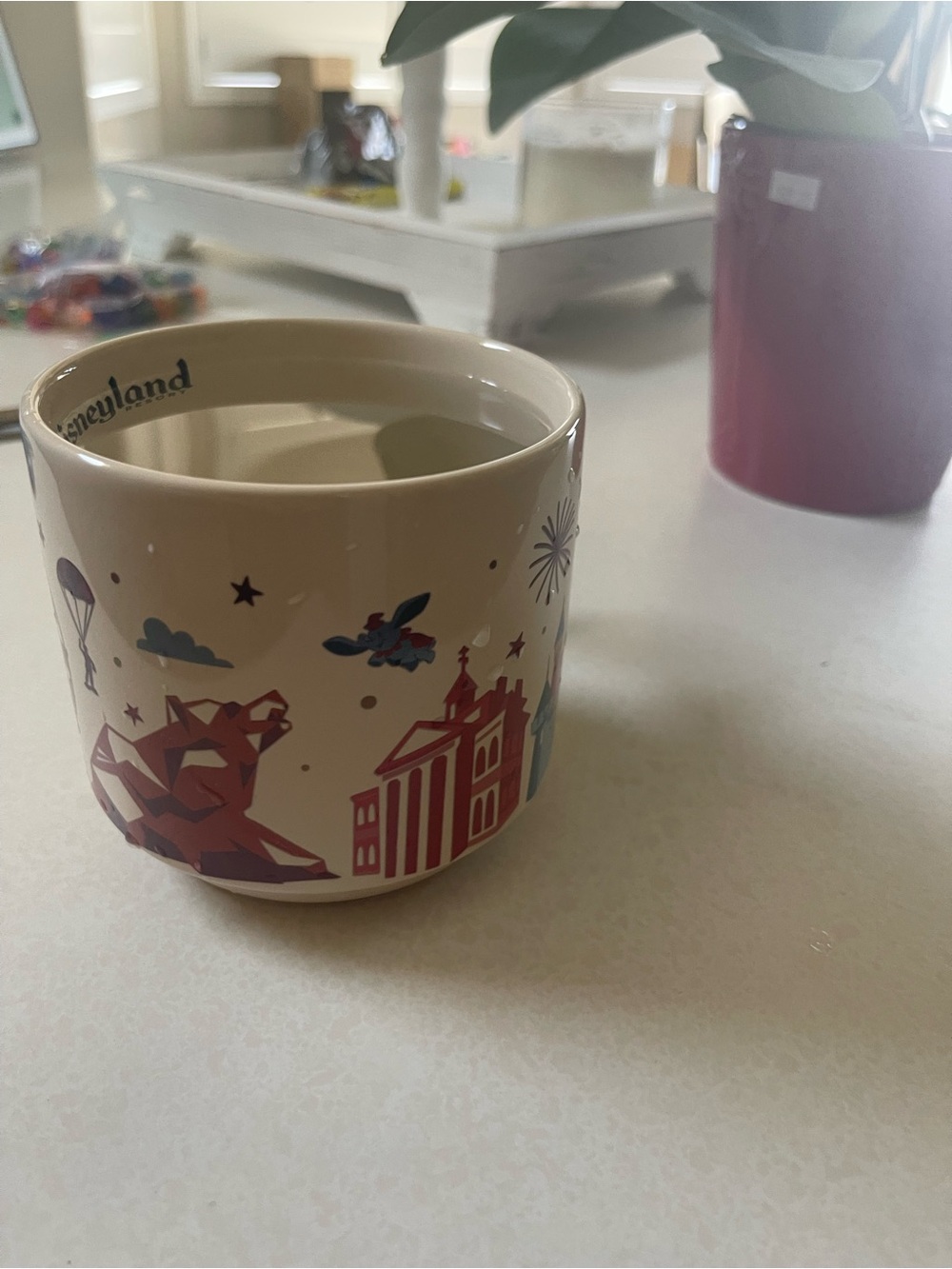 Disney Cream Mug with Navy Castle Silhouette - Picture 7 of 8